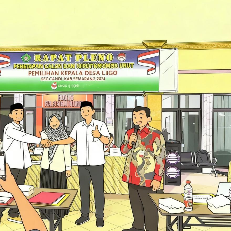 RAPAT PLENO PENETAPAN CALON & UNDIAN NOMOR URUT PEMILIHAN KEPALA DESA BLIGO TAHUN 2026